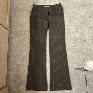 ANTONIO MELANI Brown Striped Trousers